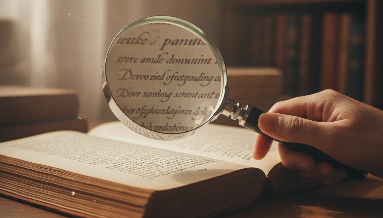 Une loupe de lecture professionnelle offrant une clarté optique parfaite sans aberration.