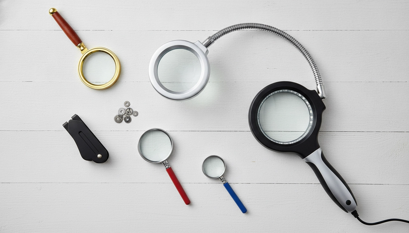 Différents types de loupes pour aider à choisir loupe selon son usage