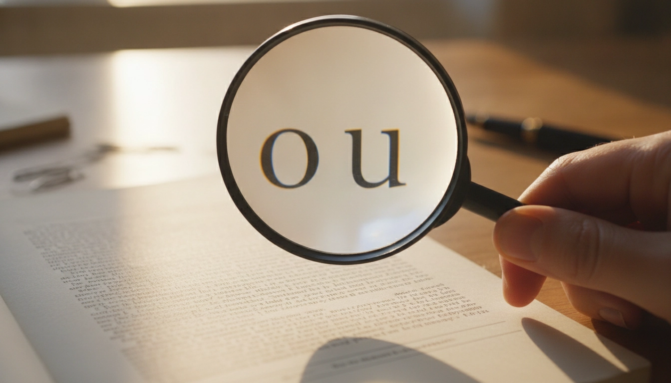Loupe optique tenue au-dessus d'une page imprimée illustrant comment fonctionne le grossissement d'une loupe optique
