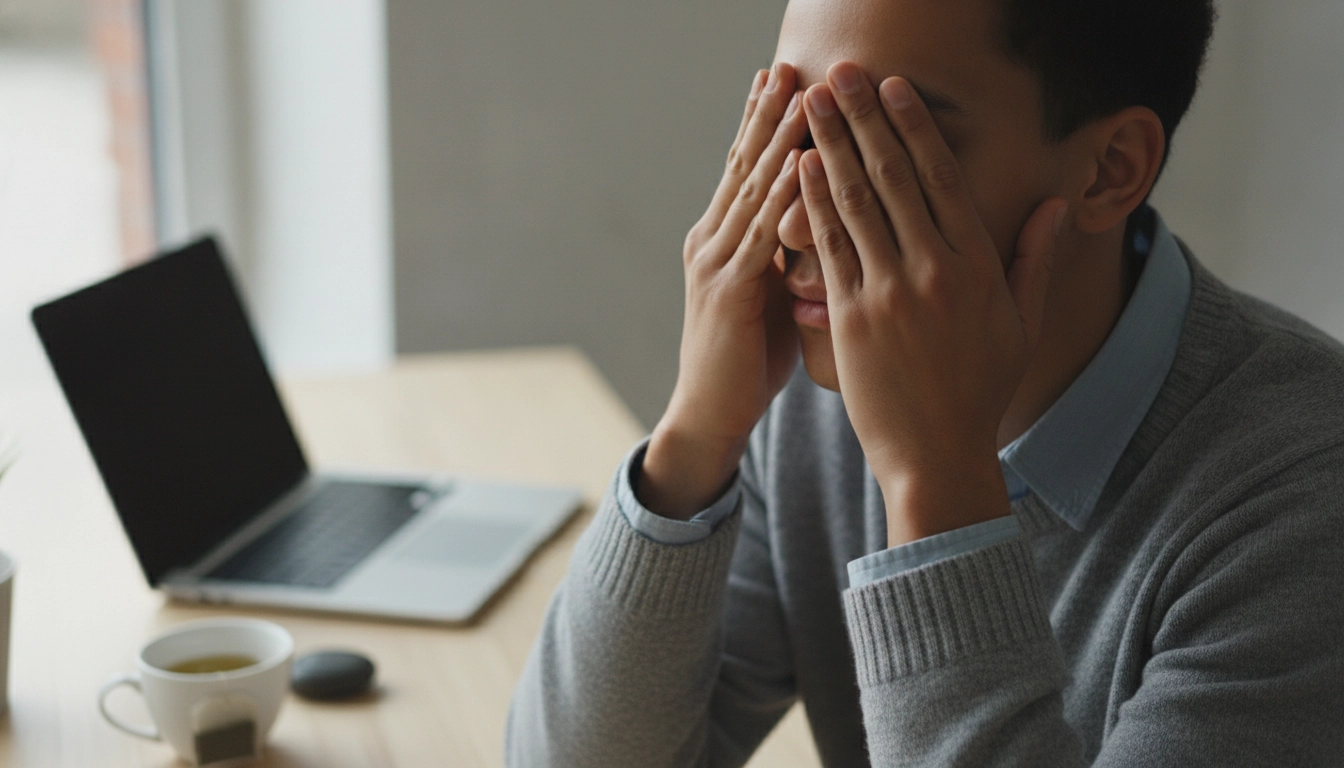 Technique du palmage, exercice pour les yeux pour réduire la fatigue visuelle au travail
