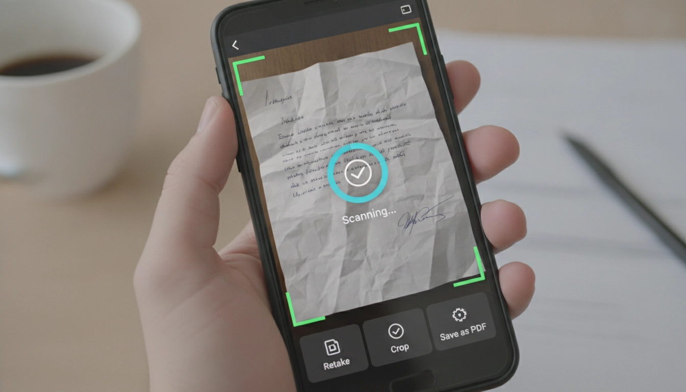 Exemple d'une application où l'intelligence artificielle aide à la lecture malvoyant sur un smartphone.