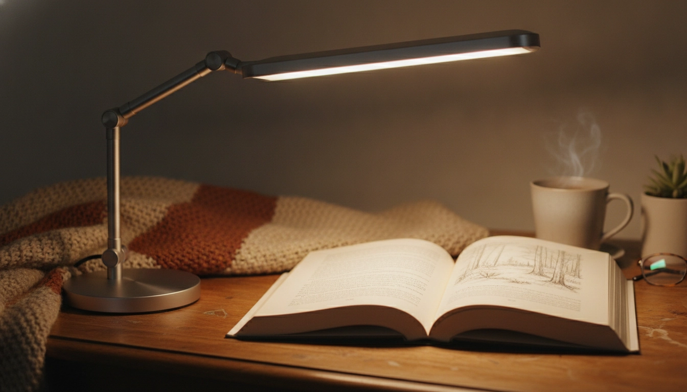 Lampe de lecture haute performance respectant le lux recommandé éclairage lecture malvoyant pour un confort optimal.