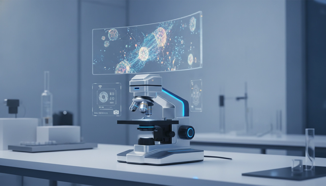 Un microscope précision numérique caméra intégrée avantages professionnels utilisé dans un atelier d'horlogerie