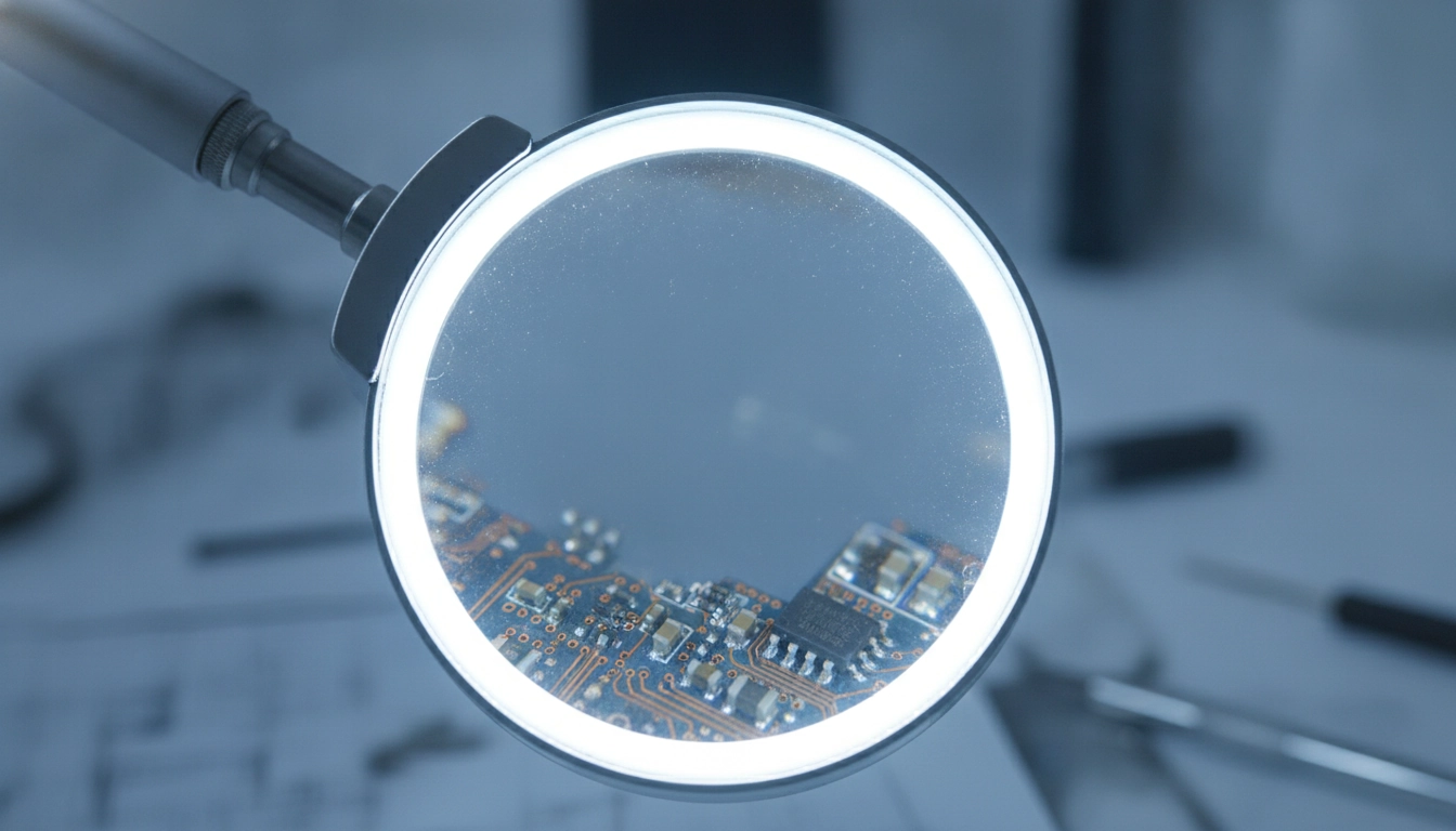 Vue technique des composants internes pour le remplacement LED loupe grossissante quand et comment intervenir