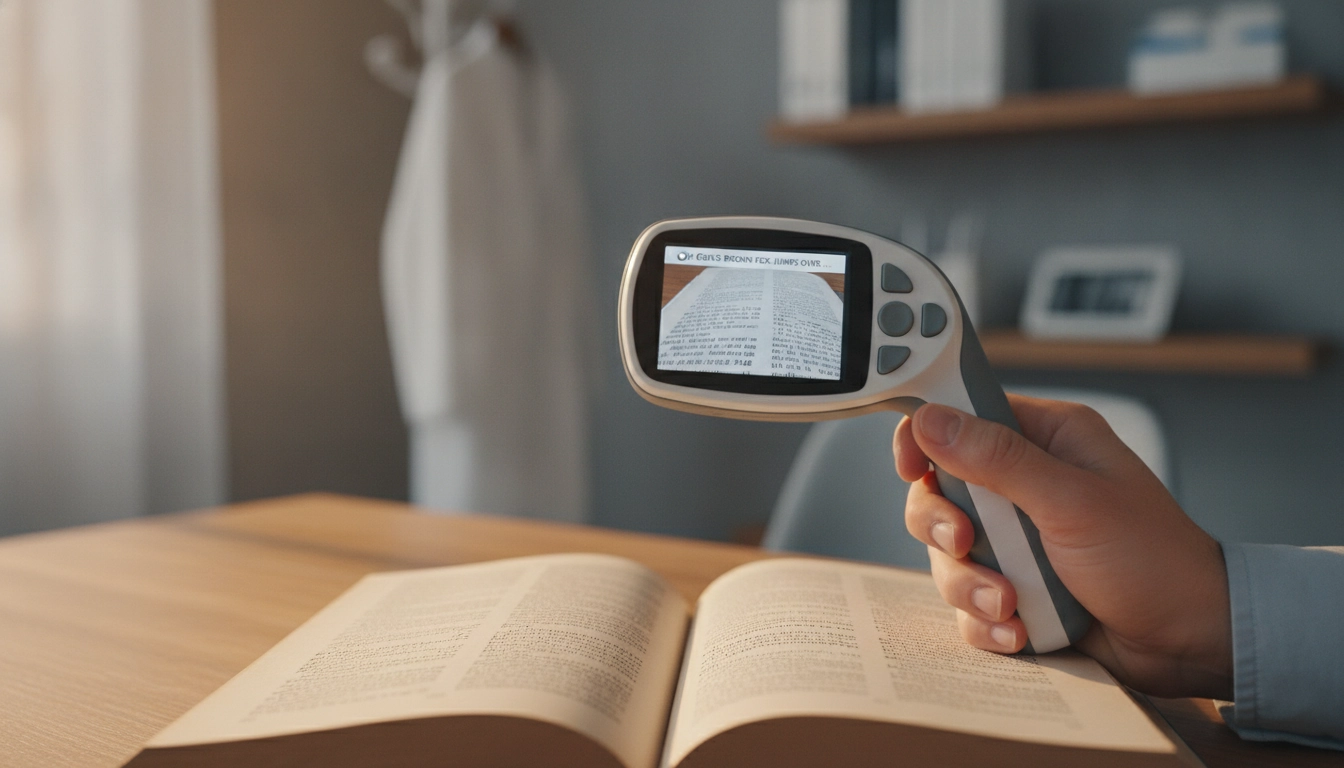 Utilisation d'une loupe électronique pour mieux comprendre les types de malvoyance et leurs symptômes